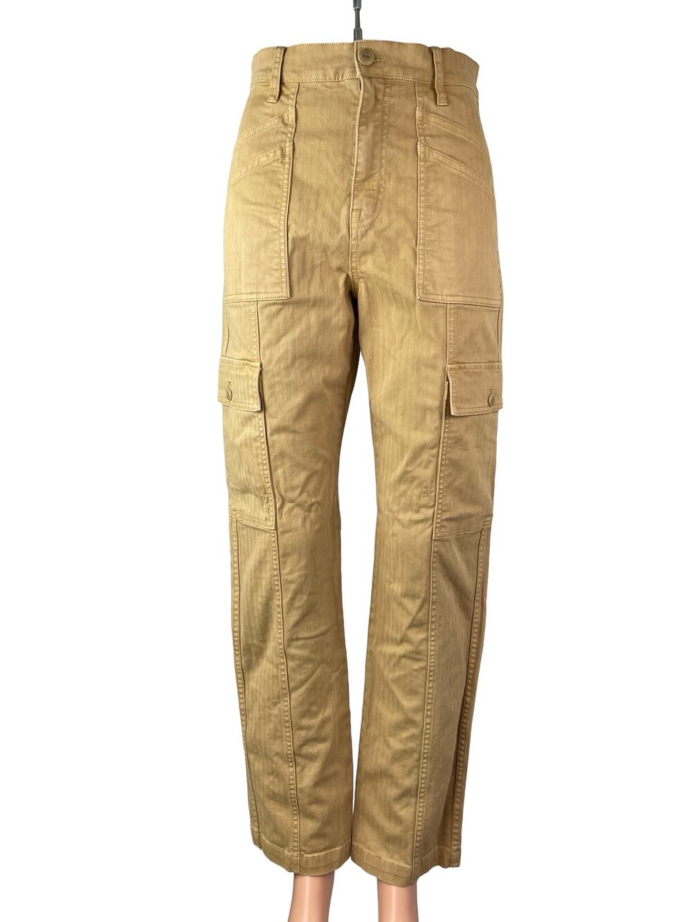 Madewell 90s Straight Cargo Womens Tan Khaki Utility High Rise Trousers Pants 26